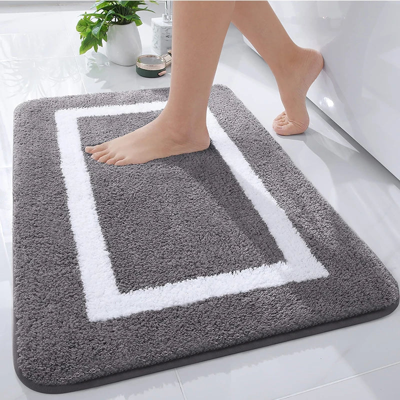 MICROFORM – Tappetino da bagno in microfibra morbido e antiscivolo per bagno e soggiorno