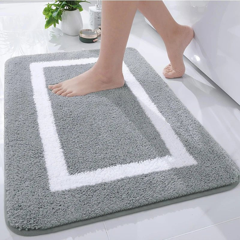 MICROFORM – Tappetino da bagno in microfibra morbido e antiscivolo per bagno e soggiorno