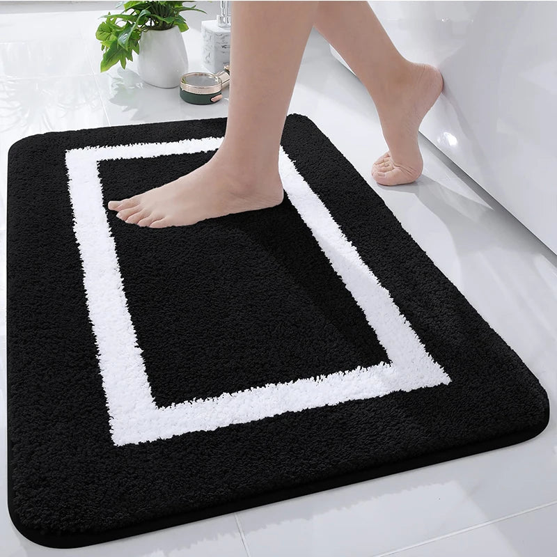 MICROFORM – Tappetino da bagno in microfibra morbido e antiscivolo per bagno e soggiorno