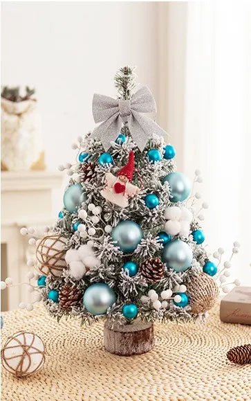 Mini Albero di Natale da Tavolo con Luci LED – Decorazione Festiva da 45CM per Casa, Ufficio e Feste