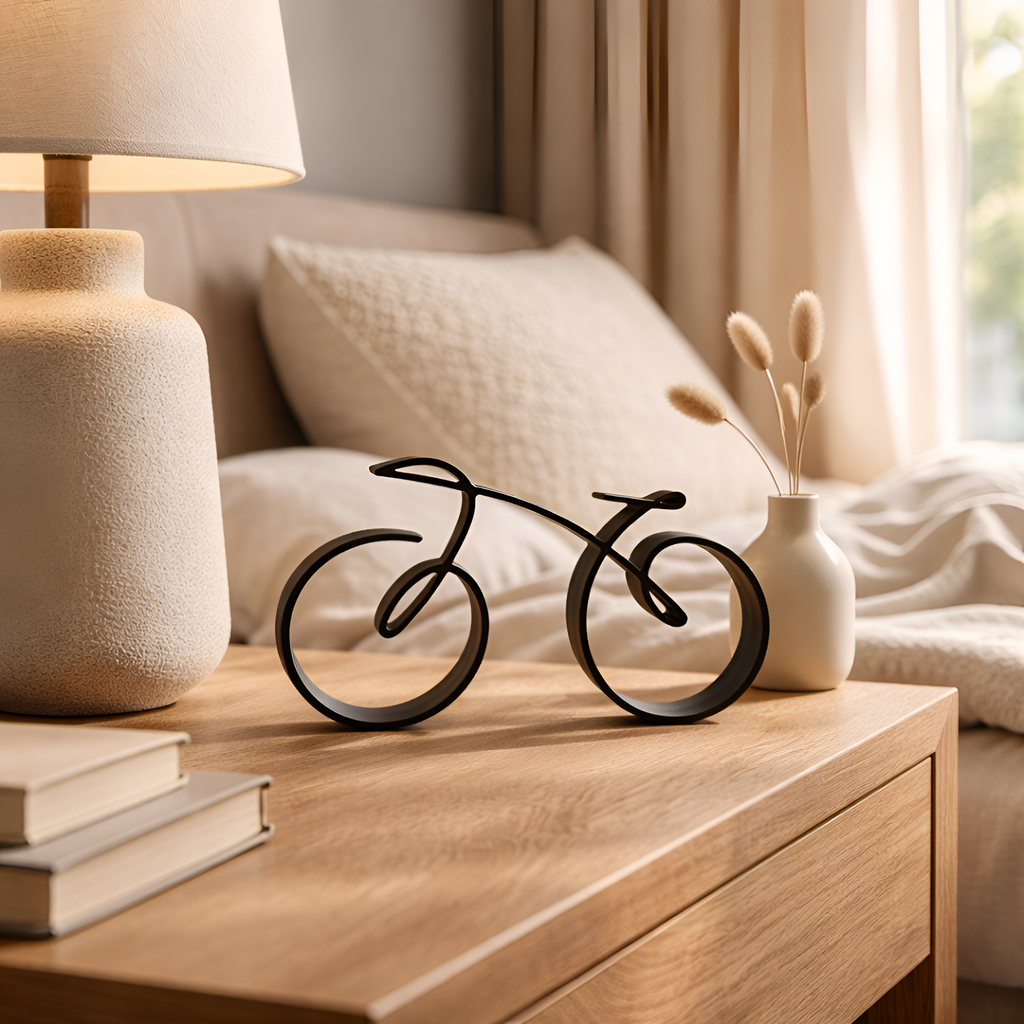 Faron - Scultura astratta a forma di bicicletta