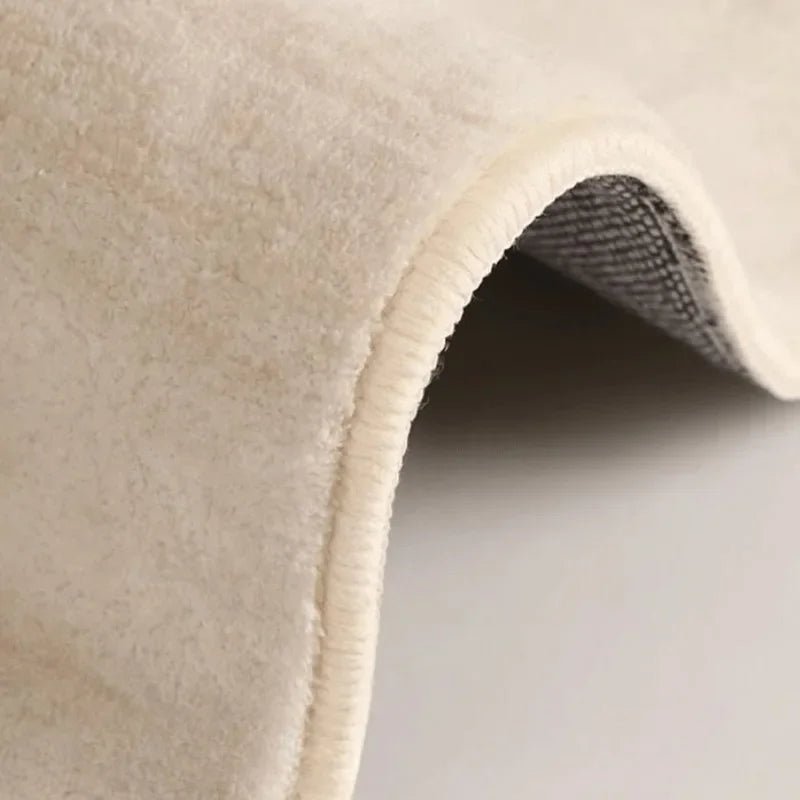 MINIMALIA – Tappeto Area Astratto Crema con Bordo Irregolare, Tappeto Morbido Antiscivolo