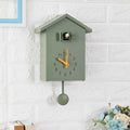 Minimalist Cuckoo Wall Clock in Sleek Black and White