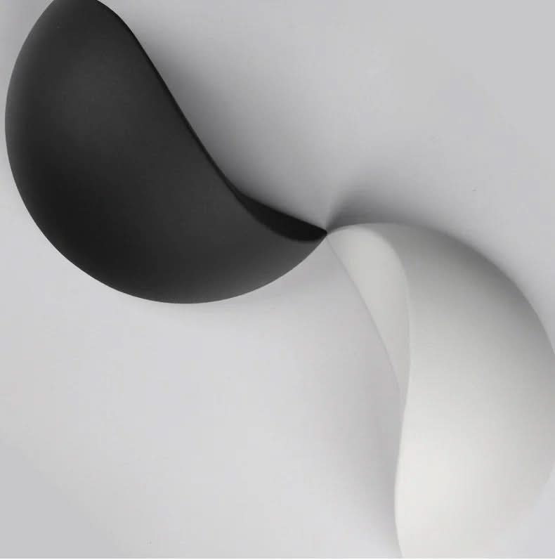 Lampada da Parete LED Minimalista a Mezza Ronda – Lampada Moderna da Interno/Esterno - Set di 2