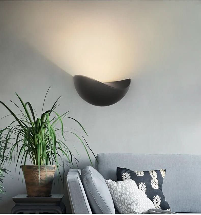 Lampada da Parete LED Minimalista a Mezza Ronda – Lampada Moderna da Interno/Esterno - Set di 2