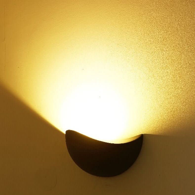 Lampada da Parete LED Minimalista a Mezza Ronda – Lampada Moderna da Interno/Esterno - Set di 2