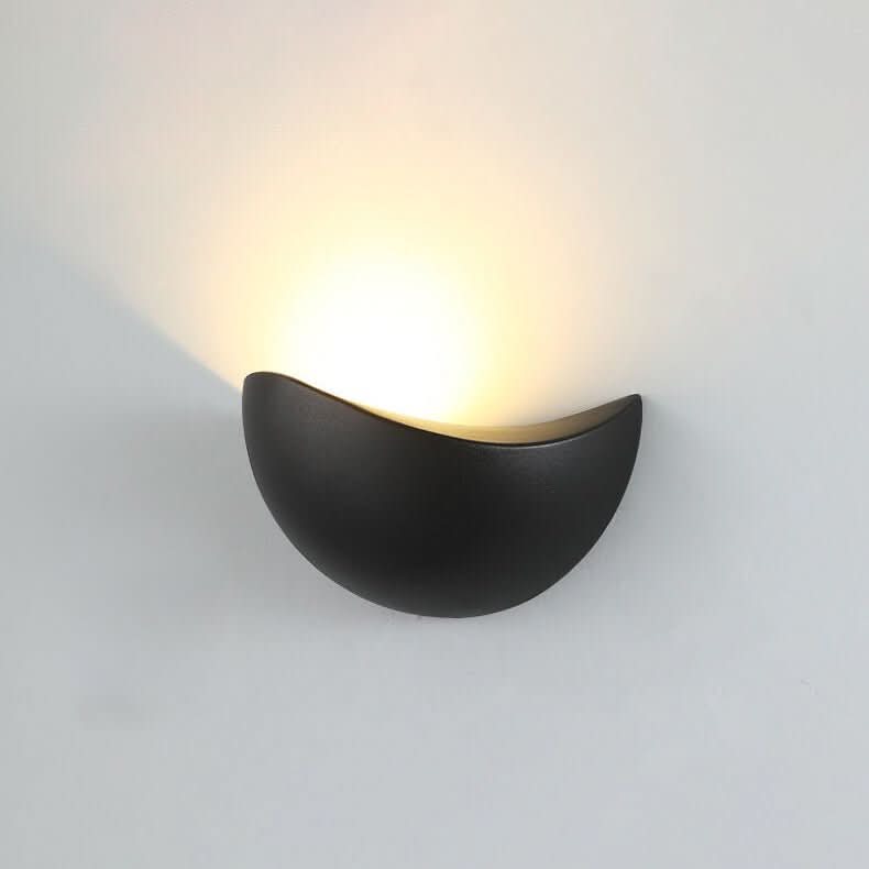 Lampada da Parete LED Minimalista a Mezza Ronda – Lampada Moderna da Interno/Esterno - Set di 2