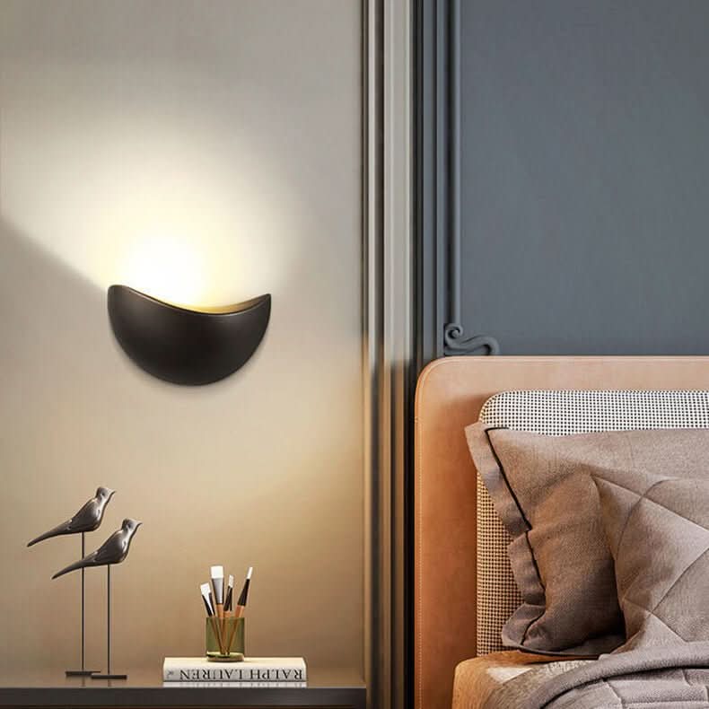 Lampada da Parete LED Minimalista a Mezza Ronda – Lampada Moderna da Interno/Esterno - Set di 2