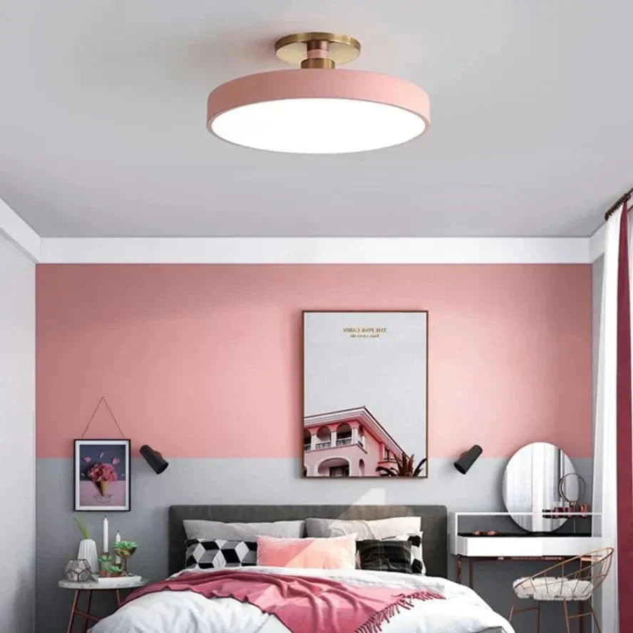 Lampada da soffitto LED con colori Macaron