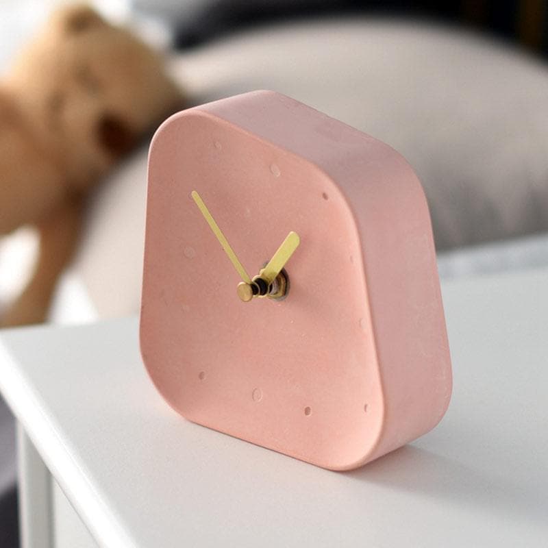 Orologio da tavolo asimmetrico minimalista