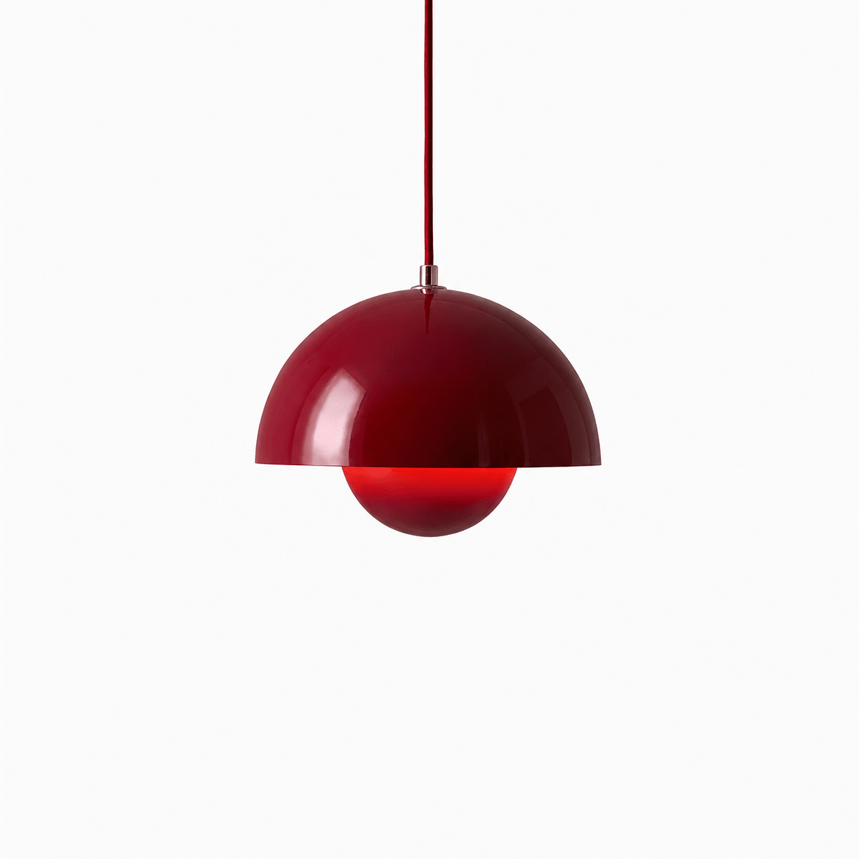 Lampada a sospensione minimalista a forma di mezzaluna