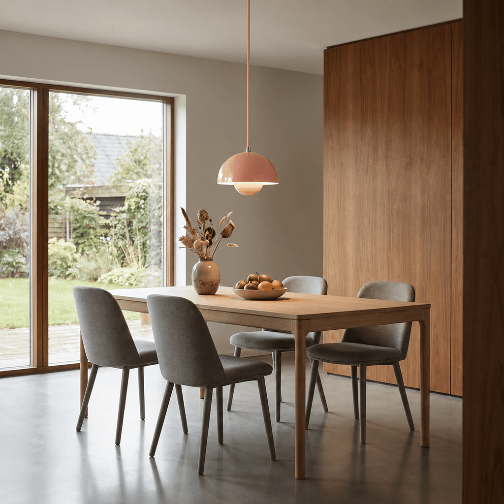 Lampada a sospensione minimalista a forma di mezzaluna