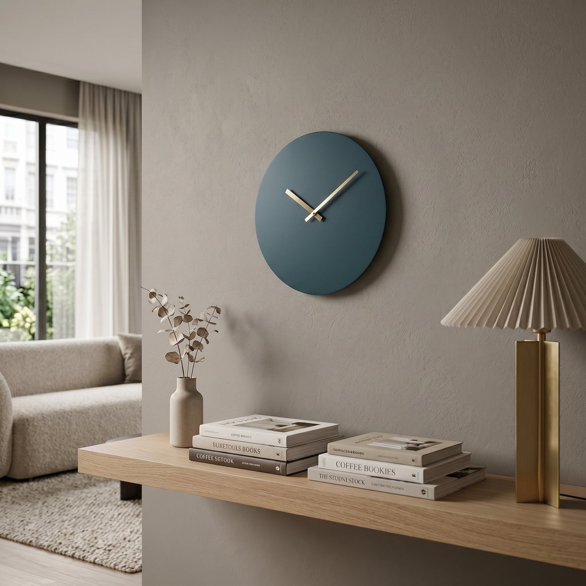 Orologio da parete rotondo minimalista senza numeri