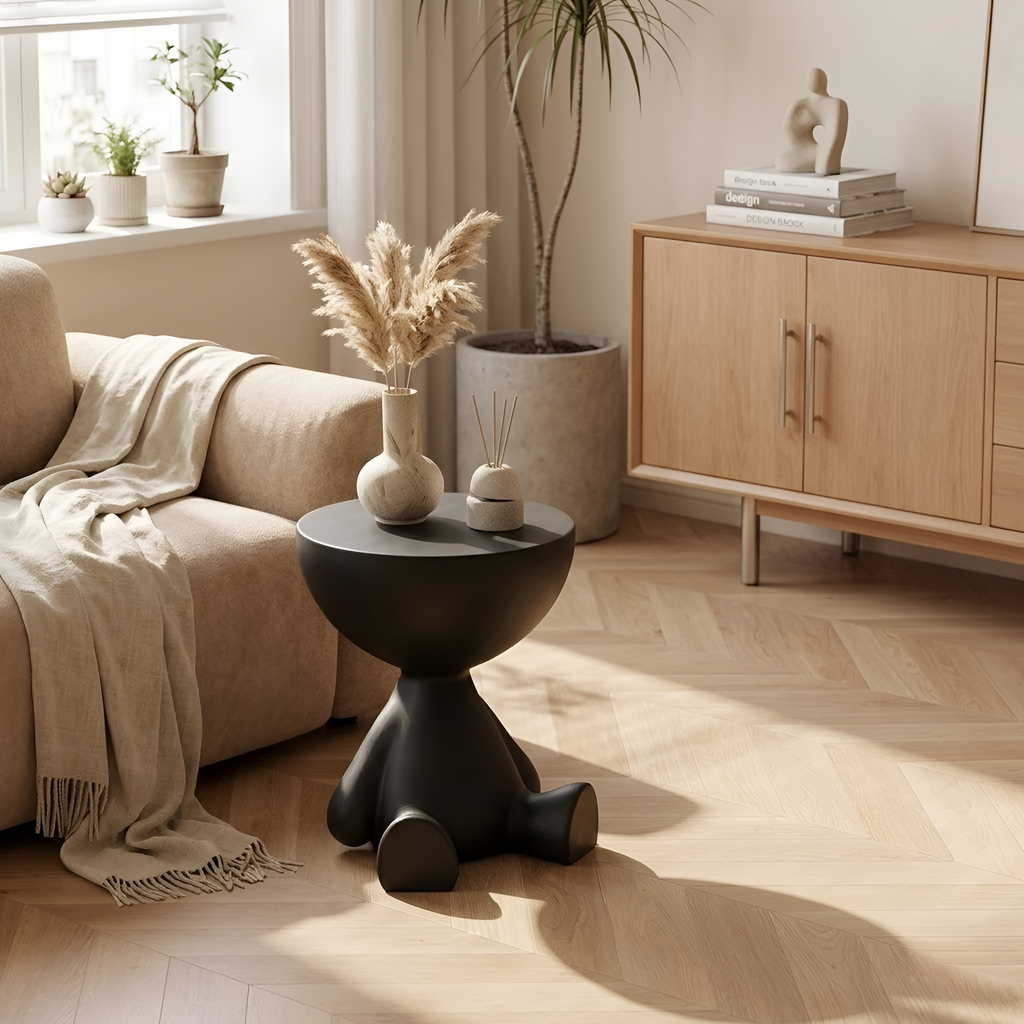 Lennon - Tavolino rotondo moderno da salotto