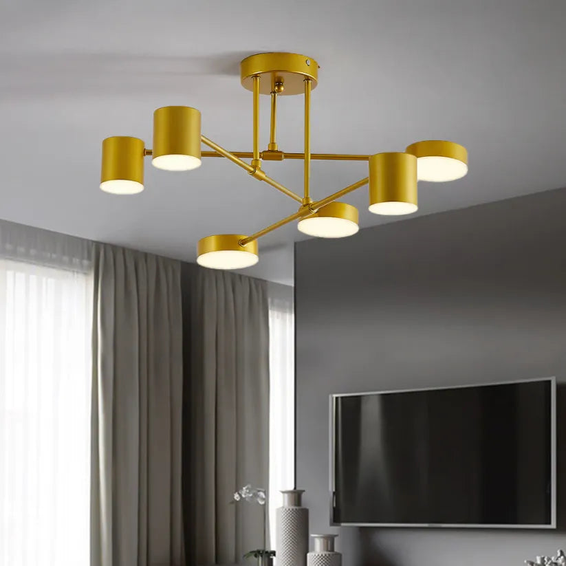 Lampada da soffitto moderna a 6 luci con modalità di illuminazione regolabili