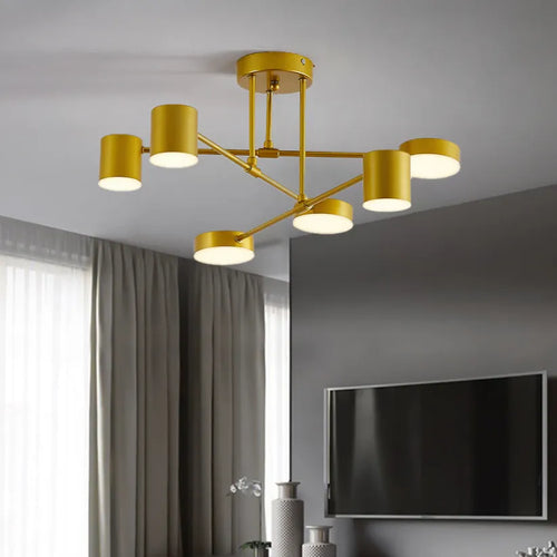 Lampada da soffitto moderna a 6 luci con modalità di illuminazione regolabili