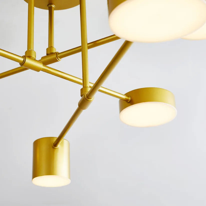 Lampada da soffitto moderna a 6 luci con modalità di illuminazione regolabili
