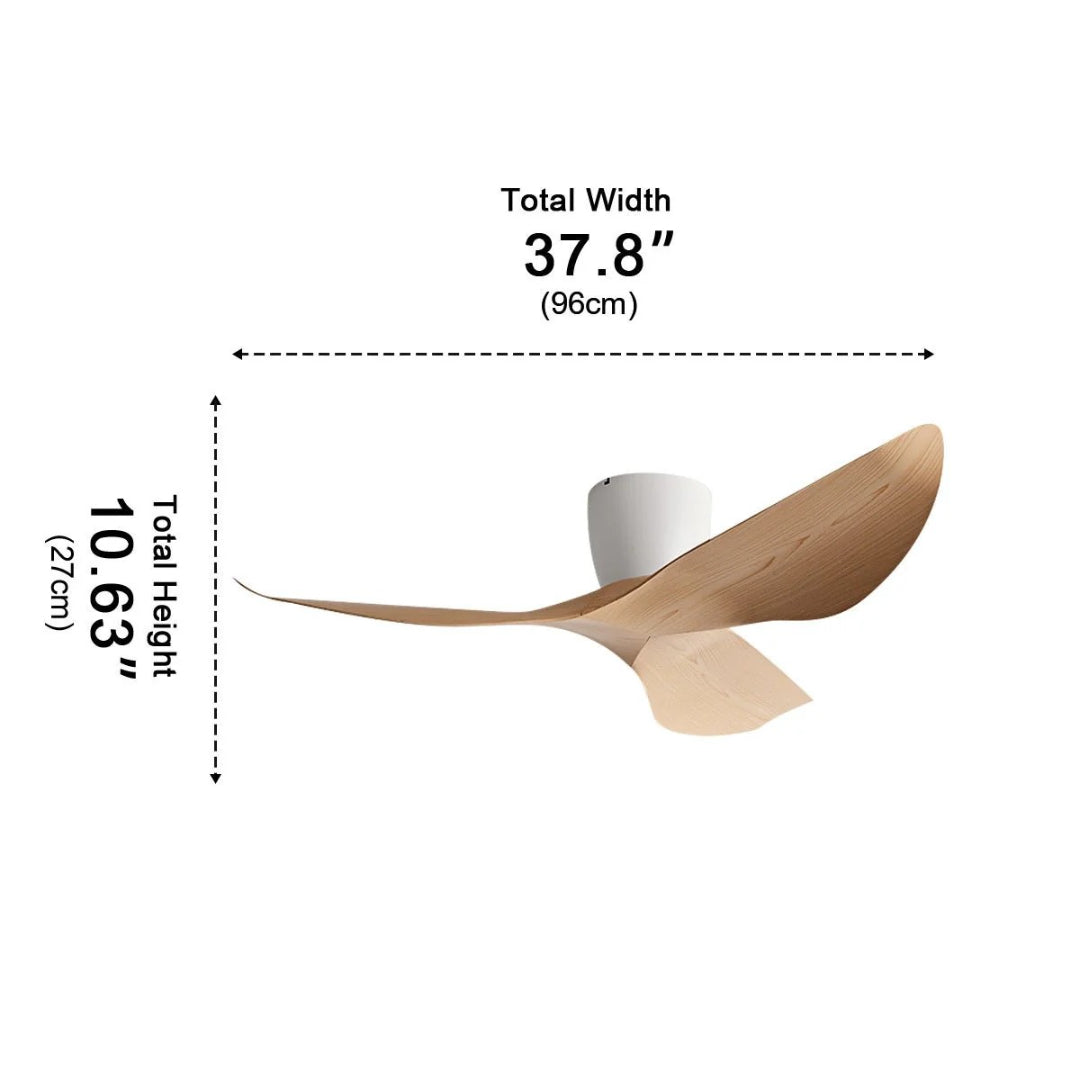 Nelvarn – Ventilatore a Soffitto Minimalista con Pale