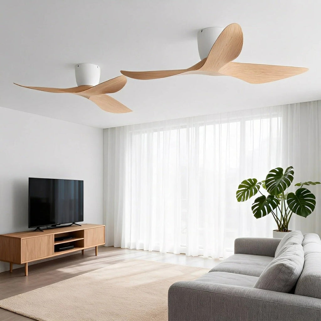Nelvarn – Ventilatore a Soffitto Minimalista con Pale