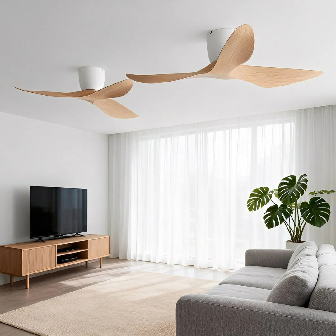 Nelvarn – Ventilatore a Soffitto Minimalista con Pale