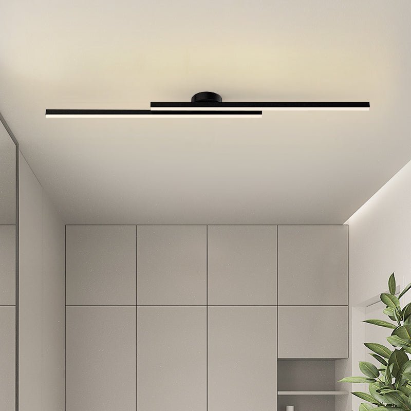 Moderna Lampada da Soffitto LED in Alluminio Semi Flush Mount