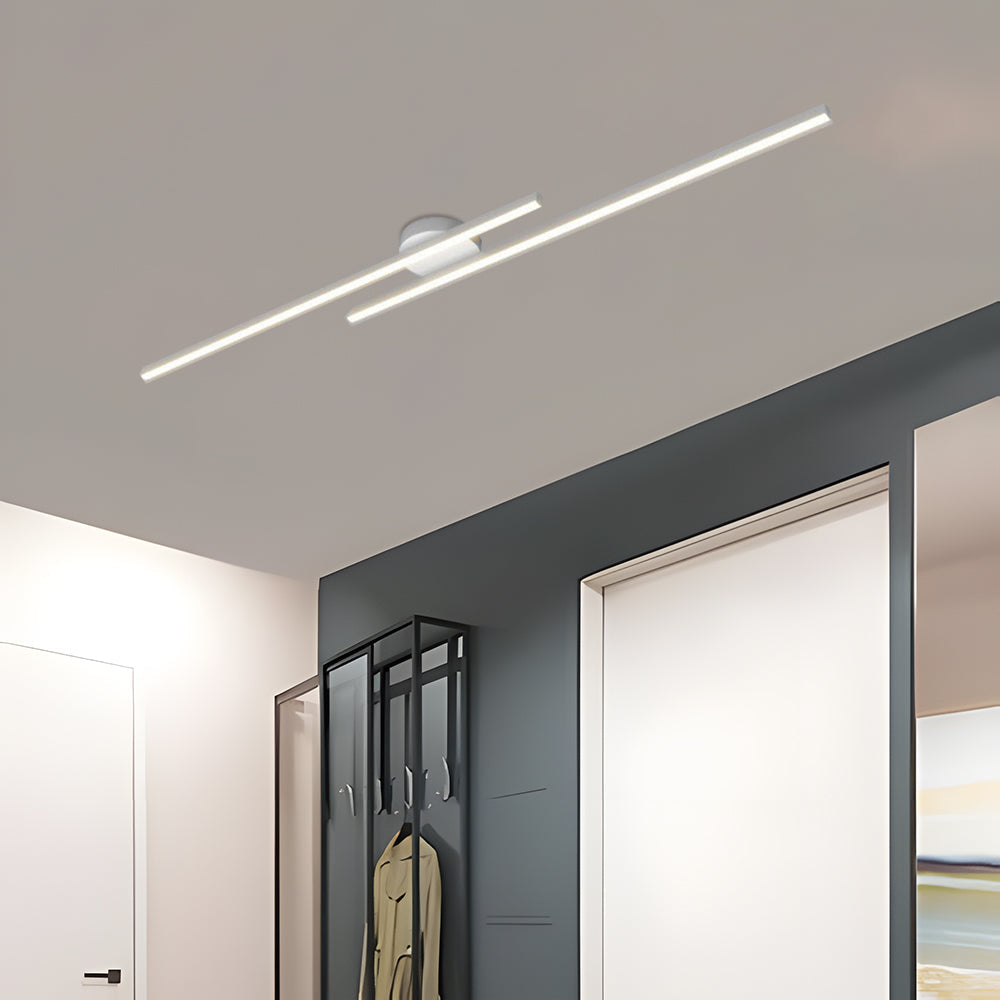 Moderna Lampada da Soffitto LED in Alluminio Semi Flush Mount