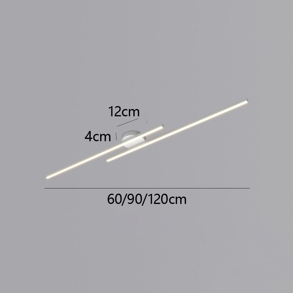 Moderna Lampada da Soffitto LED in Alluminio Semi Flush Mount