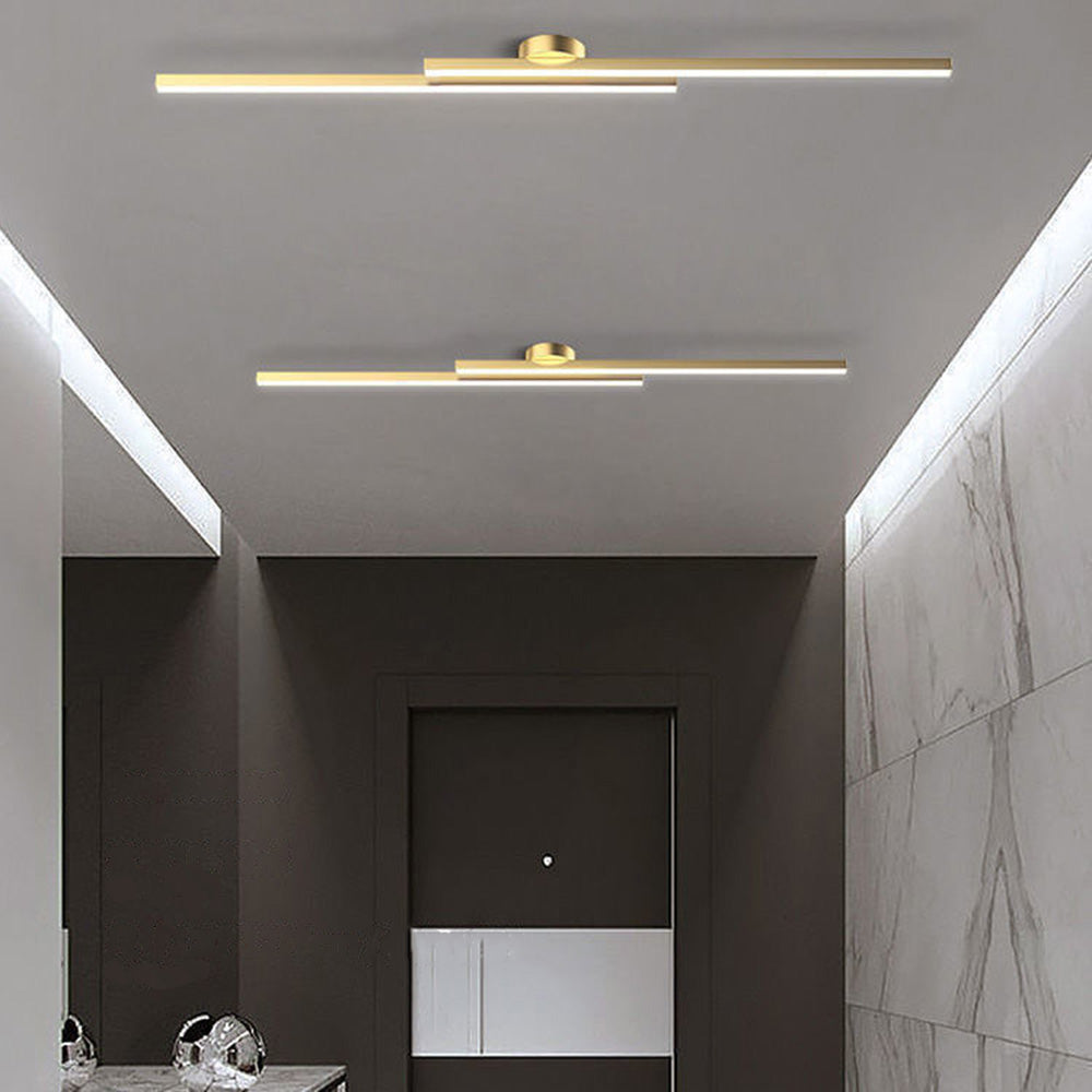 Moderna Lampada da Soffitto LED in Alluminio Semi Flush Mount