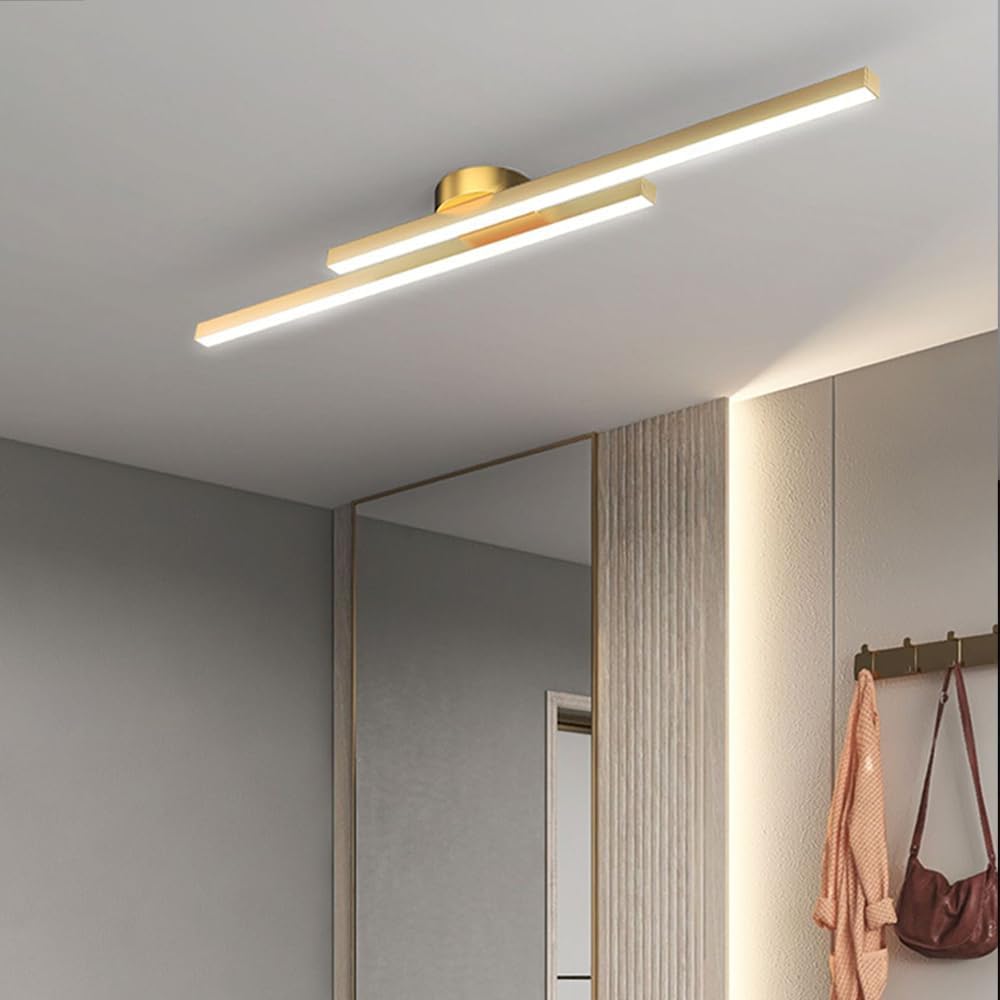 Moderna Lampada da Soffitto LED in Alluminio Semi Incassata
