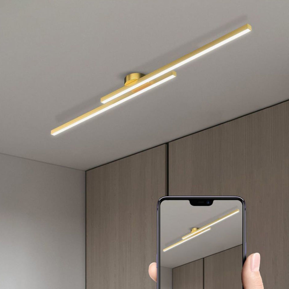 Moderna Lampada da Soffitto LED in Alluminio Semi Incassata