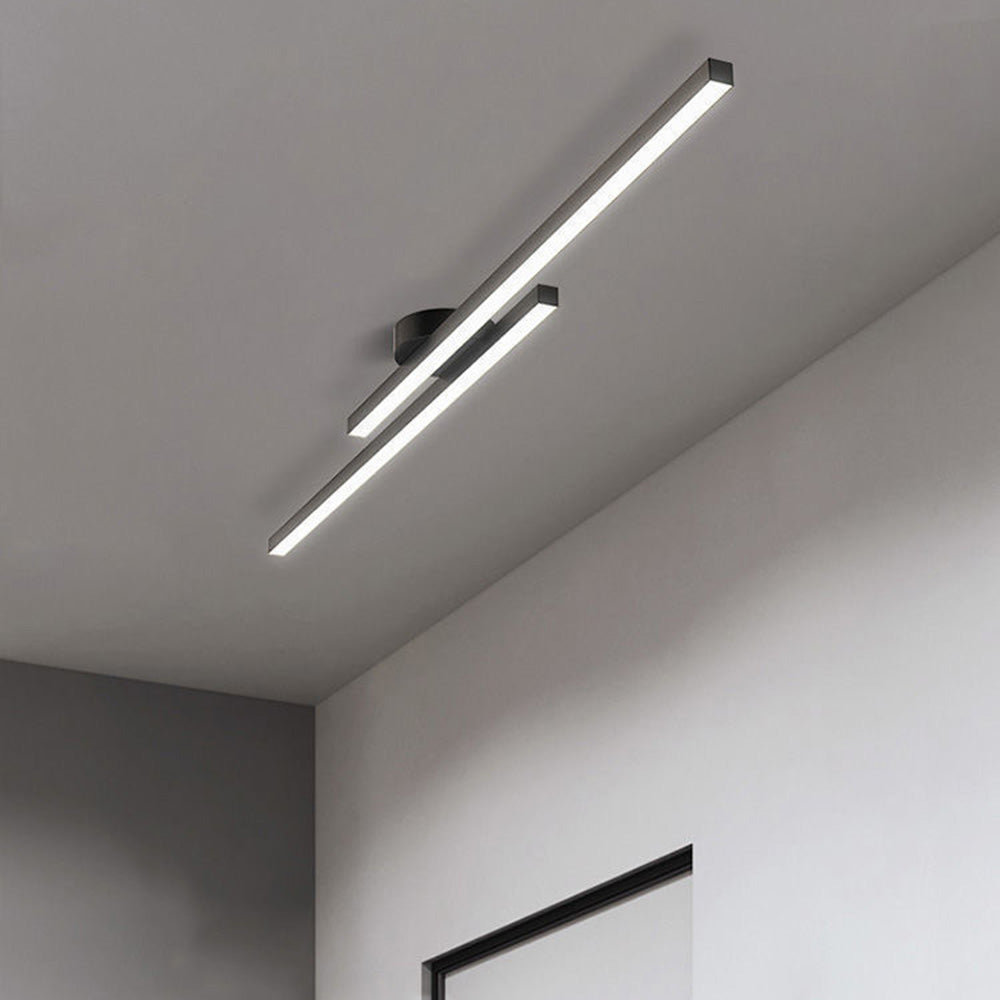 Moderna Lampada da Soffitto LED in Alluminio Semi Incassata