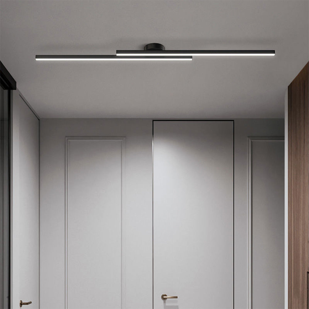 Moderna Lampada da Soffitto LED in Alluminio Semi Incassata
