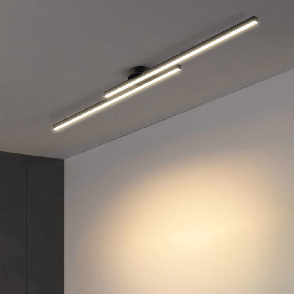Moderna Lampada da Soffitto LED in Alluminio Semi Flush Mount