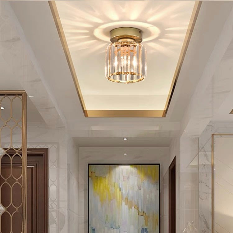 Lampada da Soffitto Moderno in Cristallo Nero a Incasso