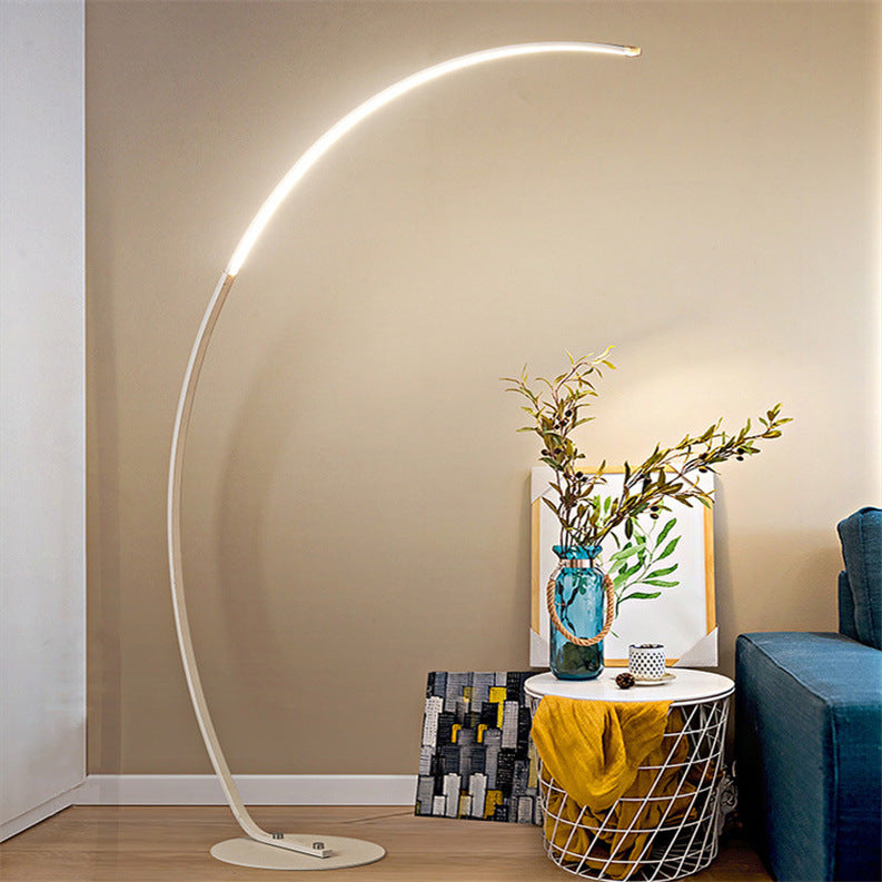 Lampada da Terra LED Nera Moderna Ardorus per Casa