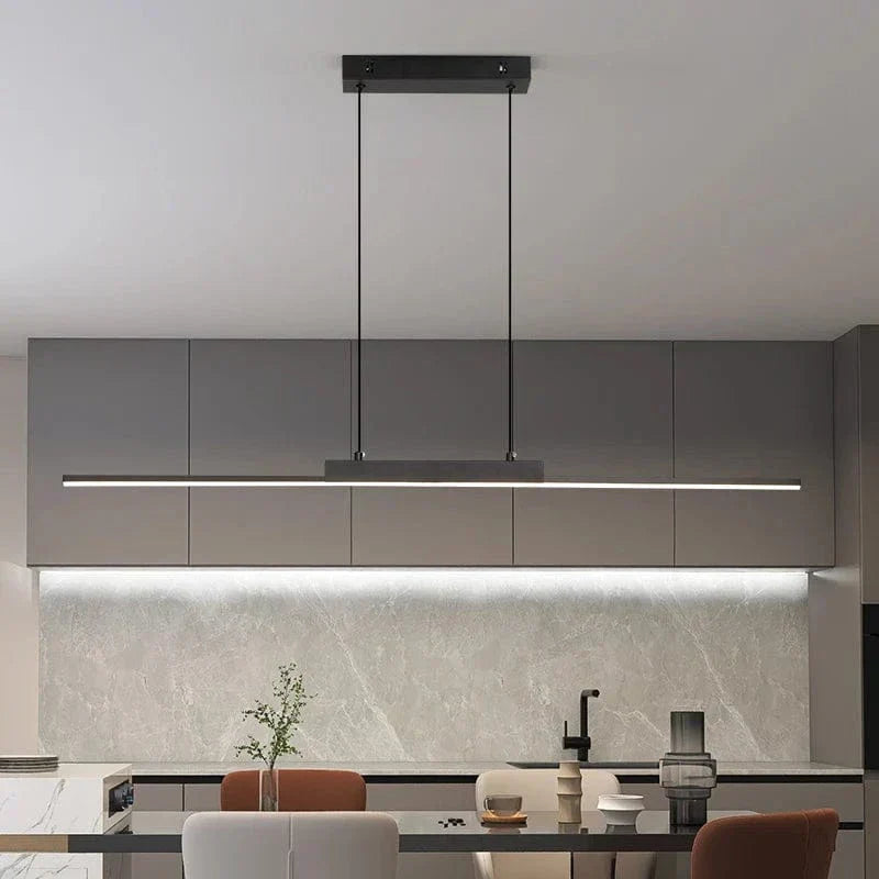 Modern Black Pendant Light – Minimalist Aluminium Fixture