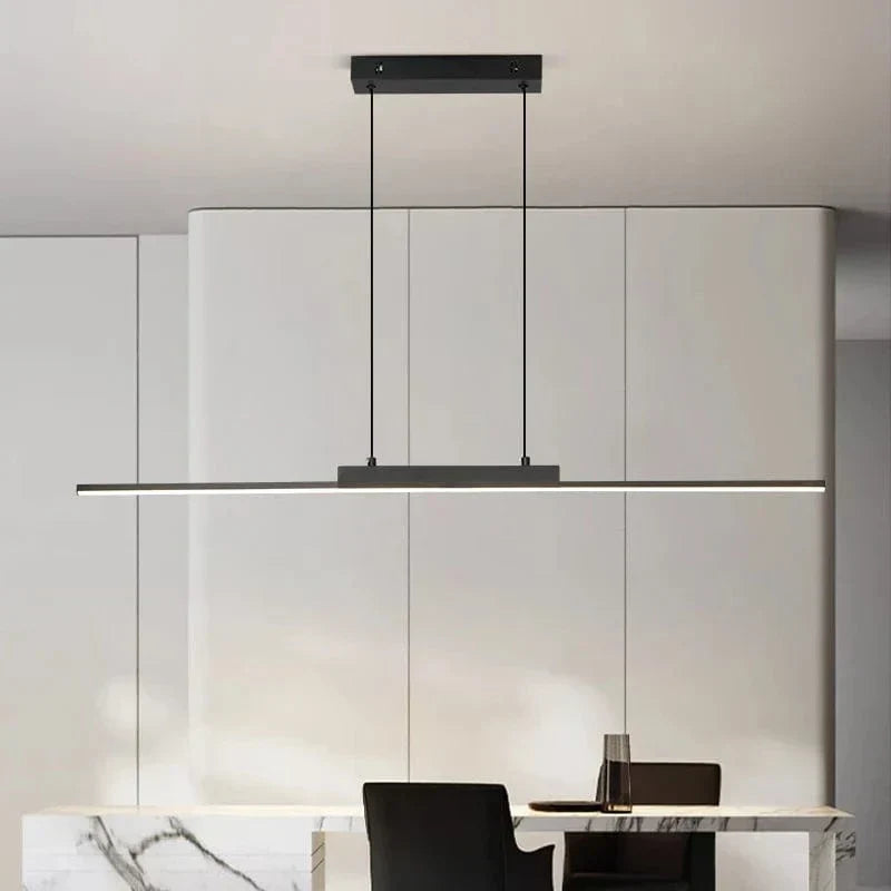 Modern Black Pendant Light – Minimalist Aluminium Fixture