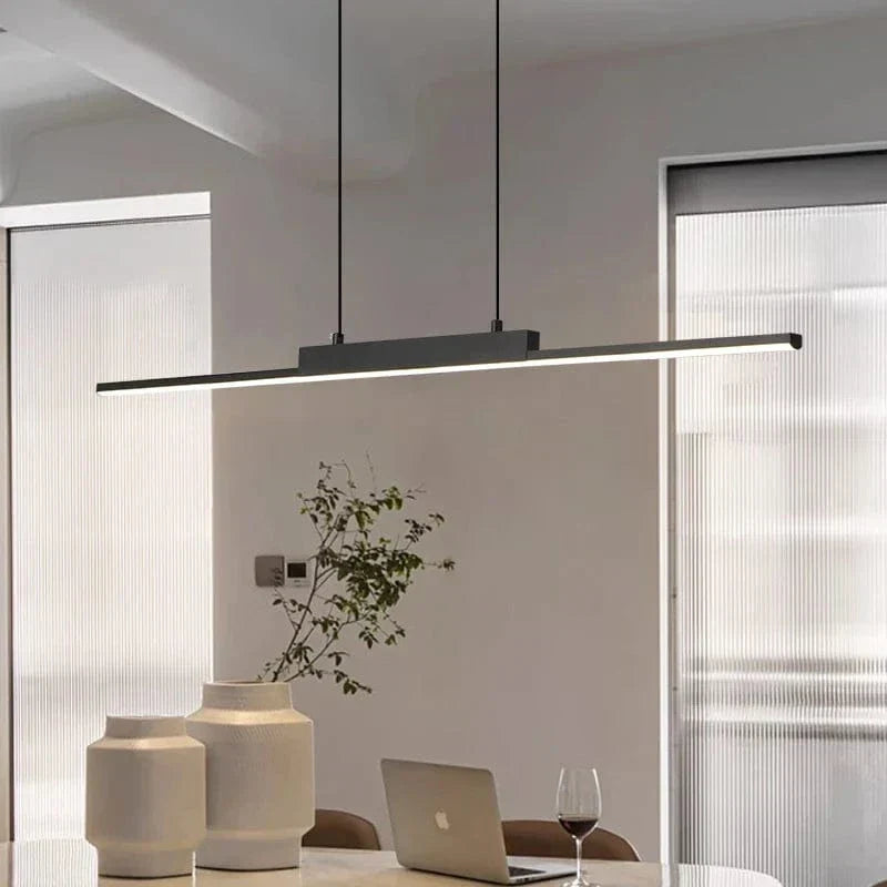 Modern Black Pendant Light – Minimalist Aluminium Fixture