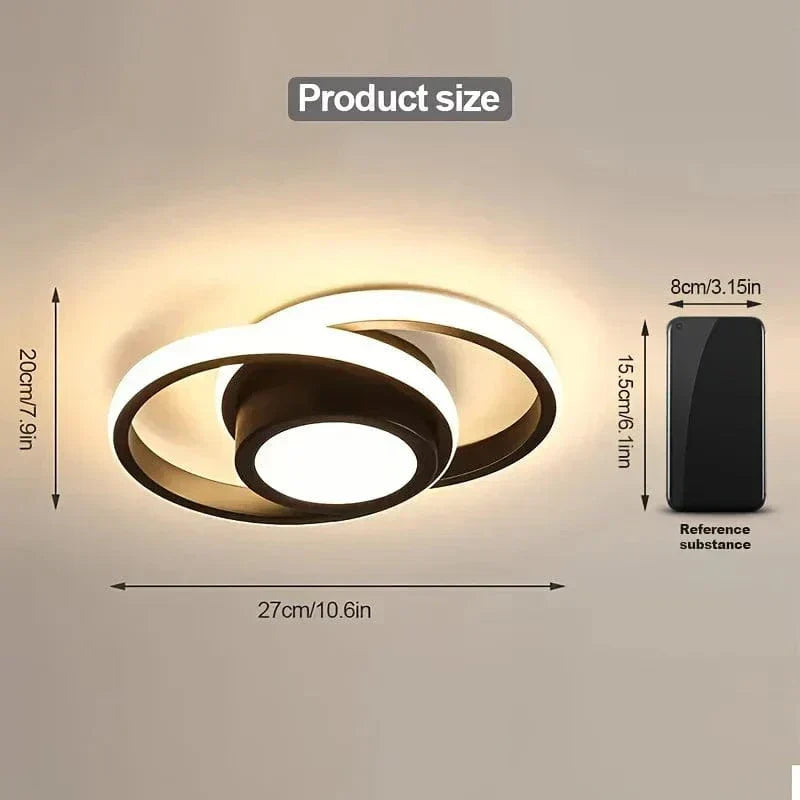 Modern LED Flush Mount Ceiling Light - Dimmable 3-Colour