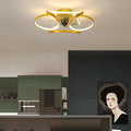 Modern Flower LED Ceiling Fan Light with Remote Control