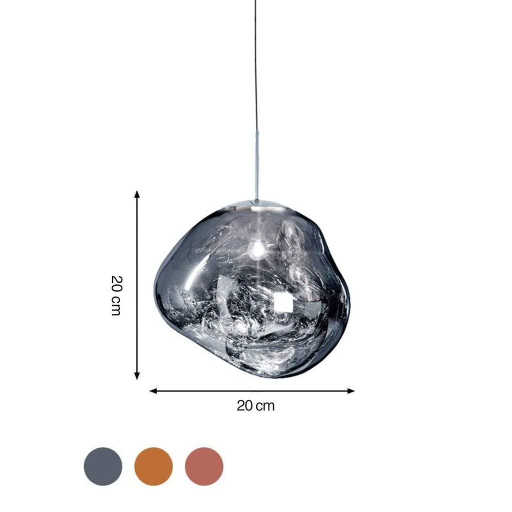 Lampada a Soffitto in Vetro Acrilico Moderna - LunaLux