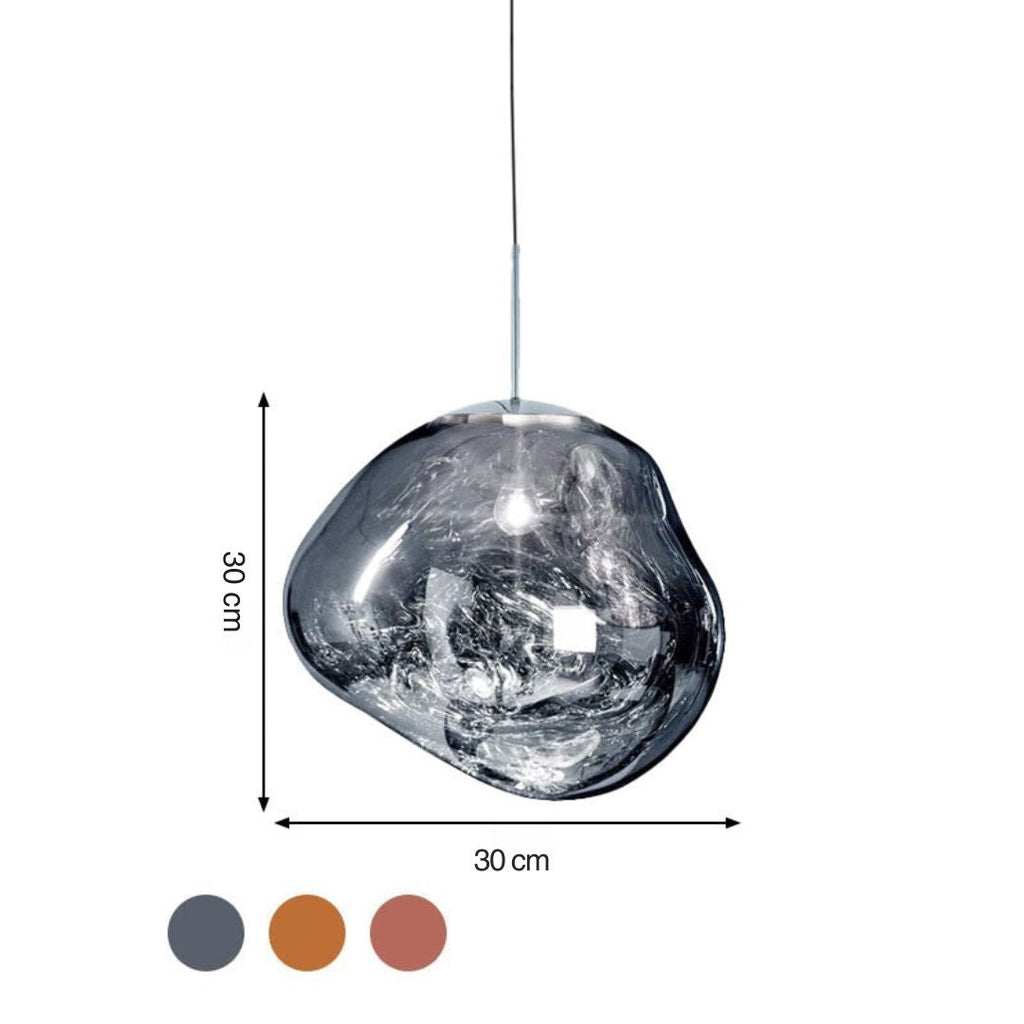 Lampada a Soffitto in Vetro Acrilico Moderna - LunaLux