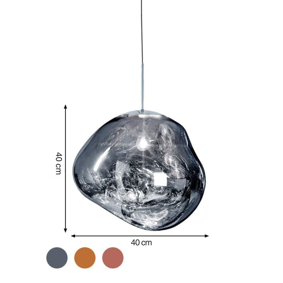Lampada a Soffitto in Vetro Acrilico Moderna - LunaLux