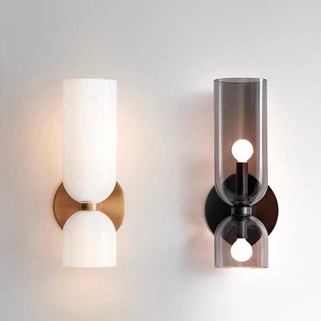 Contemporary Glass Twin Wall Light for Stylish Interiors
