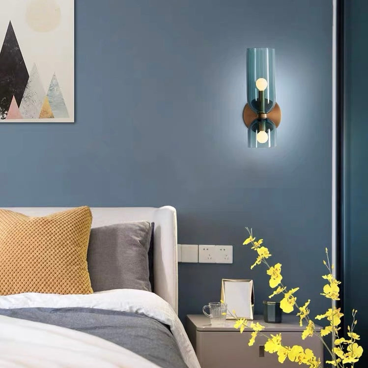 Contemporary Glass Twin Wall Light for Stylish Interiors