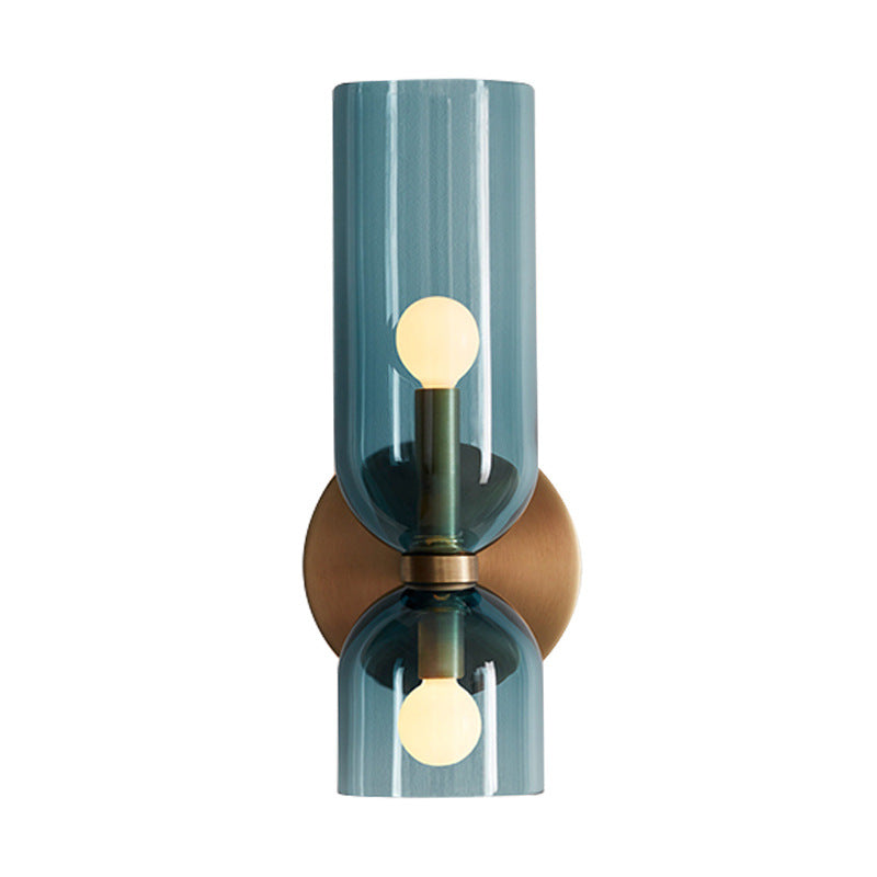 Contemporary Glass Twin Wall Light for Stylish Interiors