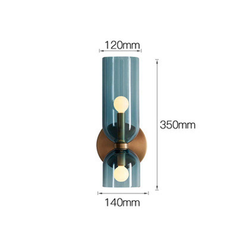 Contemporary Glass Twin Wall Light for Stylish Interiors