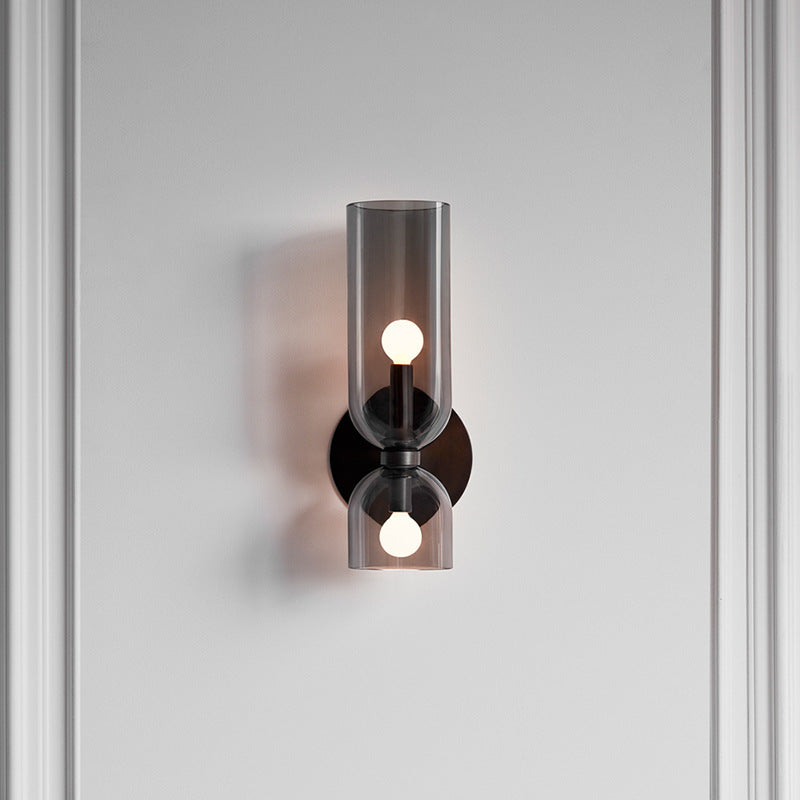 Contemporary Glass Twin Wall Light for Stylish Interiors