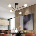 Modern LED Ceiling Lamp with Glass & Metal Design