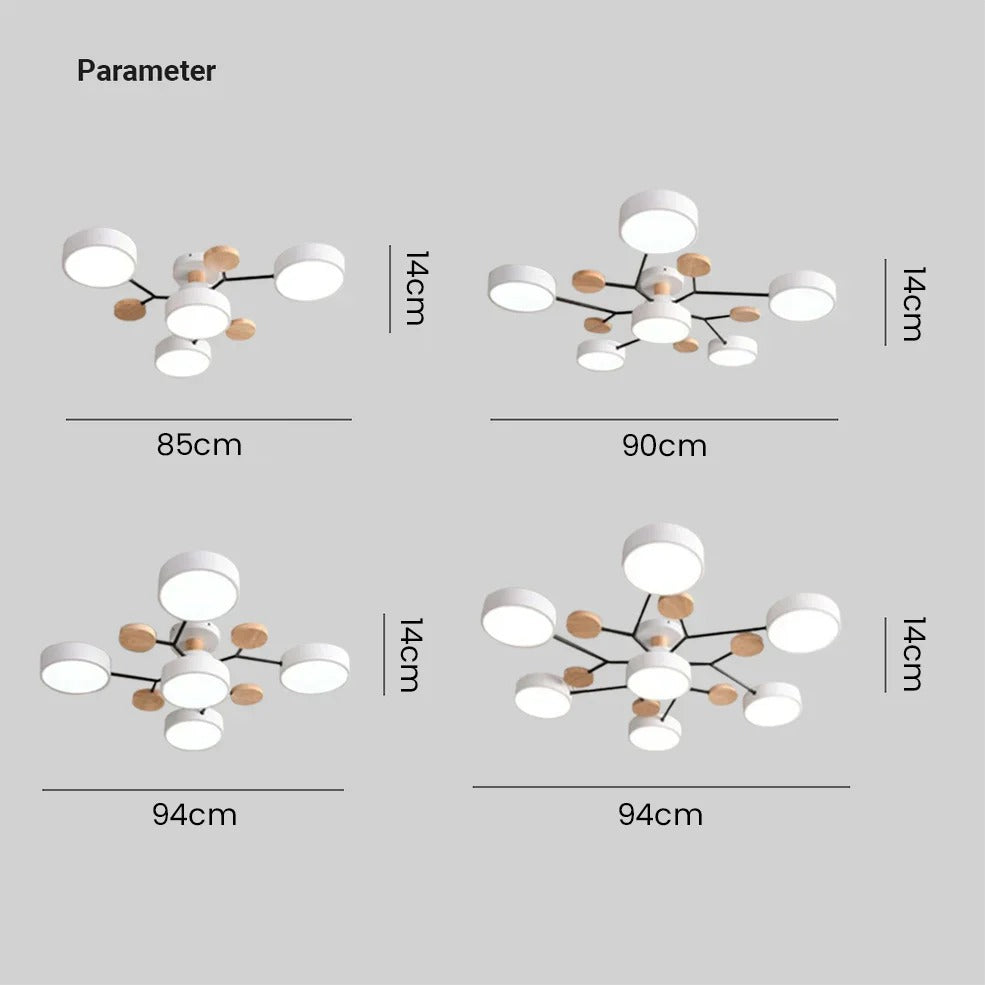 Lampadario Moderno a LED per Soffitto per Soggiorno